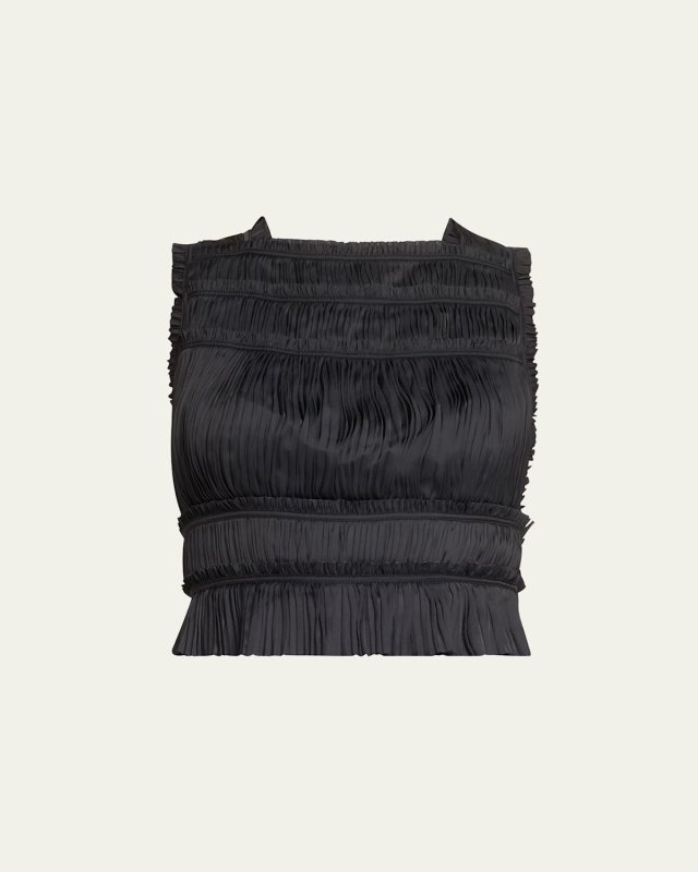 Ziva Pleated Crop Top